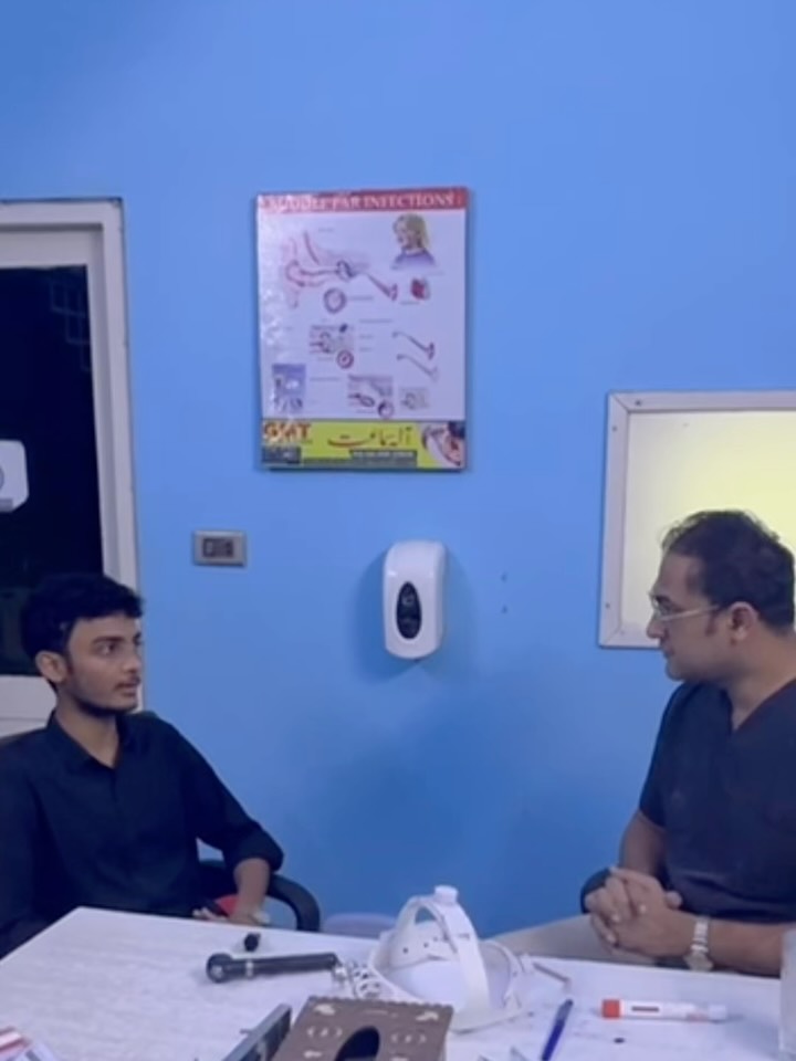 After rhinoplasty, in conversation