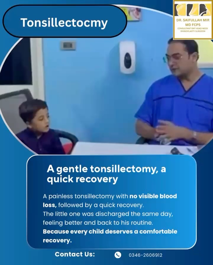 Tonsillectomy, a quick recovery